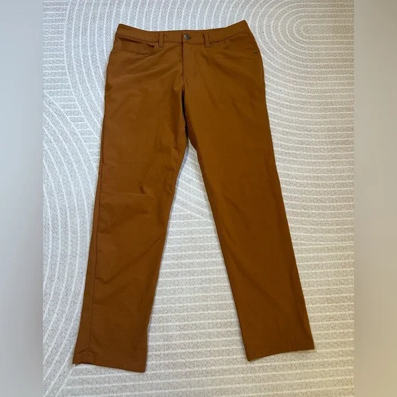 Lululemon ABC Slim Warpstreme pants Men’s Terracotta performance preppy 31x30 - Picture 4 of 12